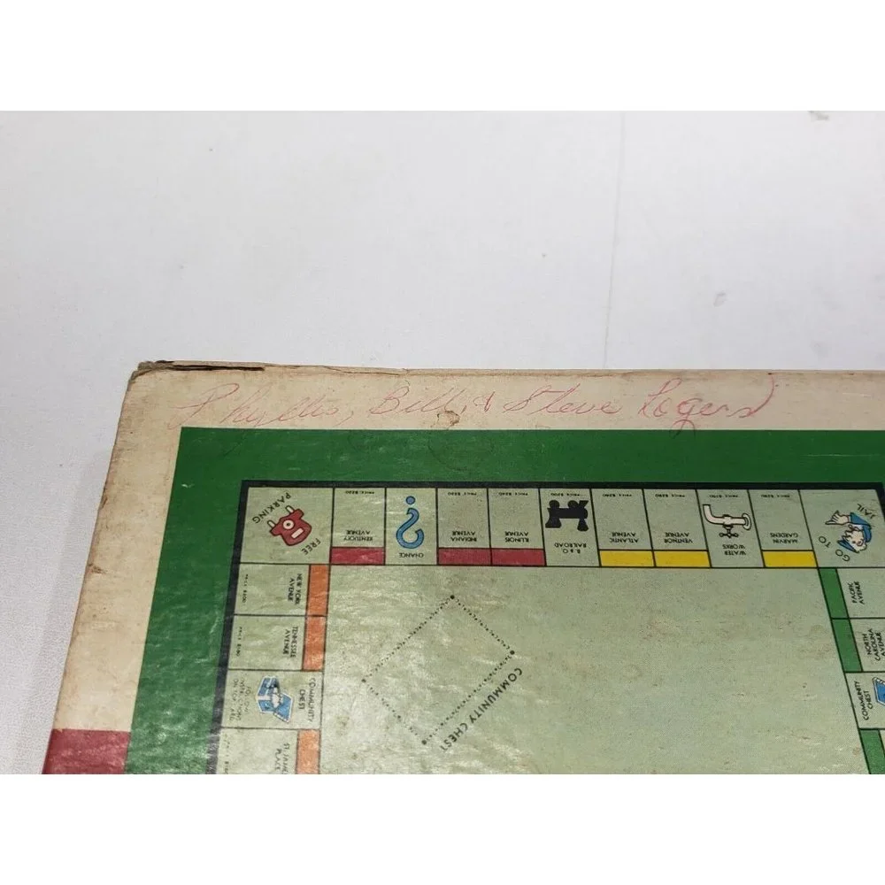 Vintage 1961 Monopoly Board Game by Parker Brothers  Classic Original Complete